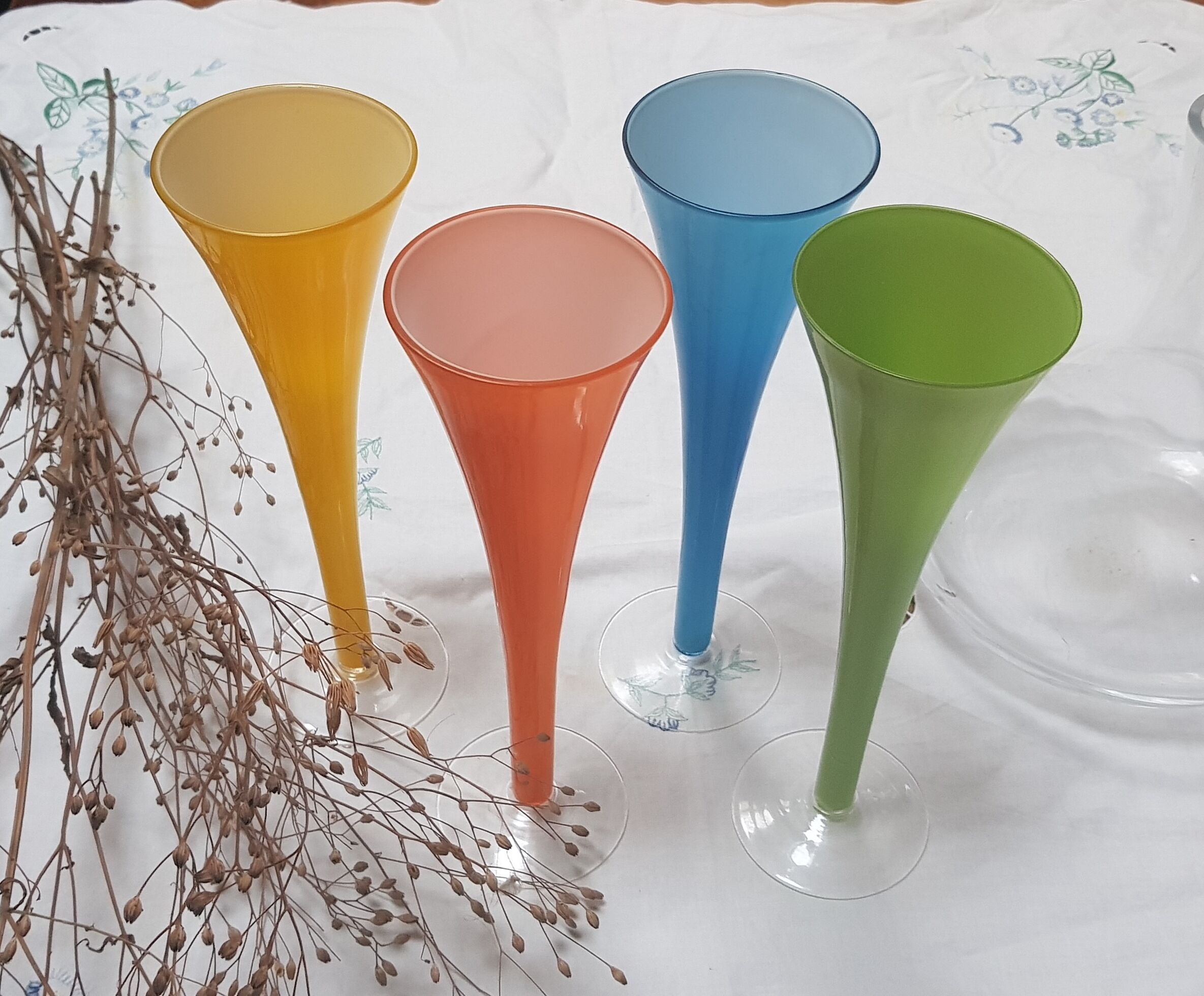 Colorful flutes