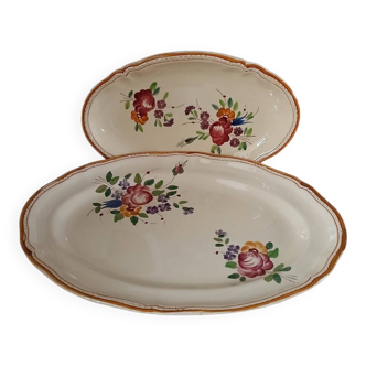 E plats ovales anciens Longchamp 