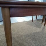 Extendable table in teak Scandinavian SAMCOM 1960
