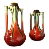 Pair of Art Nouveau ceramic vases