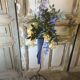 Metal floor vase/soliflore