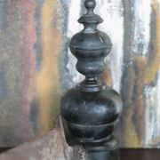 Vintage chenets, pair of chenets, fireplace accessory.