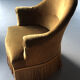 Pair of bronze toad armchair