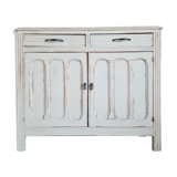 Parisian sideboard doors renovated pale green