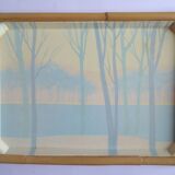 Camaieu fiberglass bamboo tray