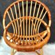 Fauteuil enfant en rotin vintage