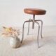 Metal and imitation leather pianist's stool