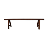 Banc de ferme merisier