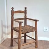 Old straw chair
