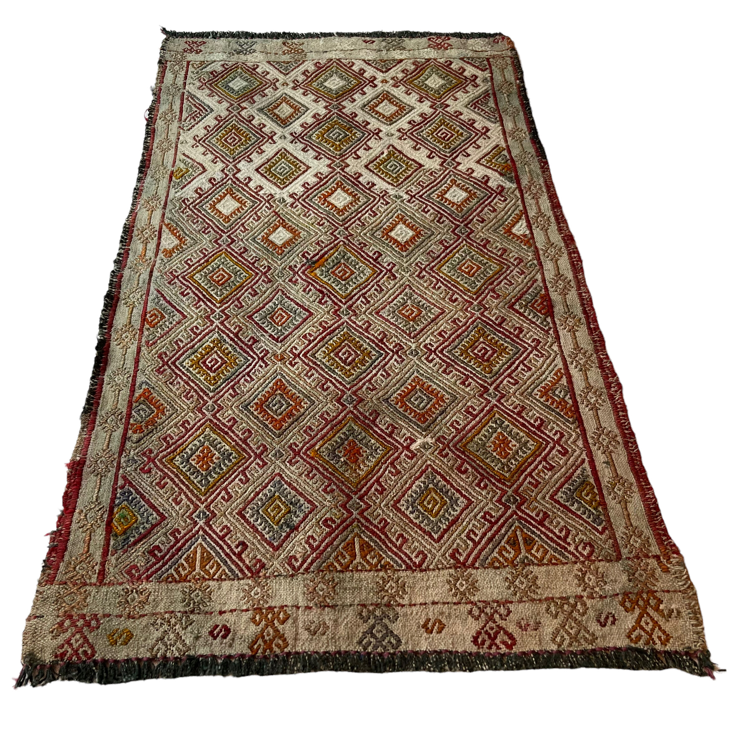 Vintage Turkish Kilim Rug , 90 x 50 cm
