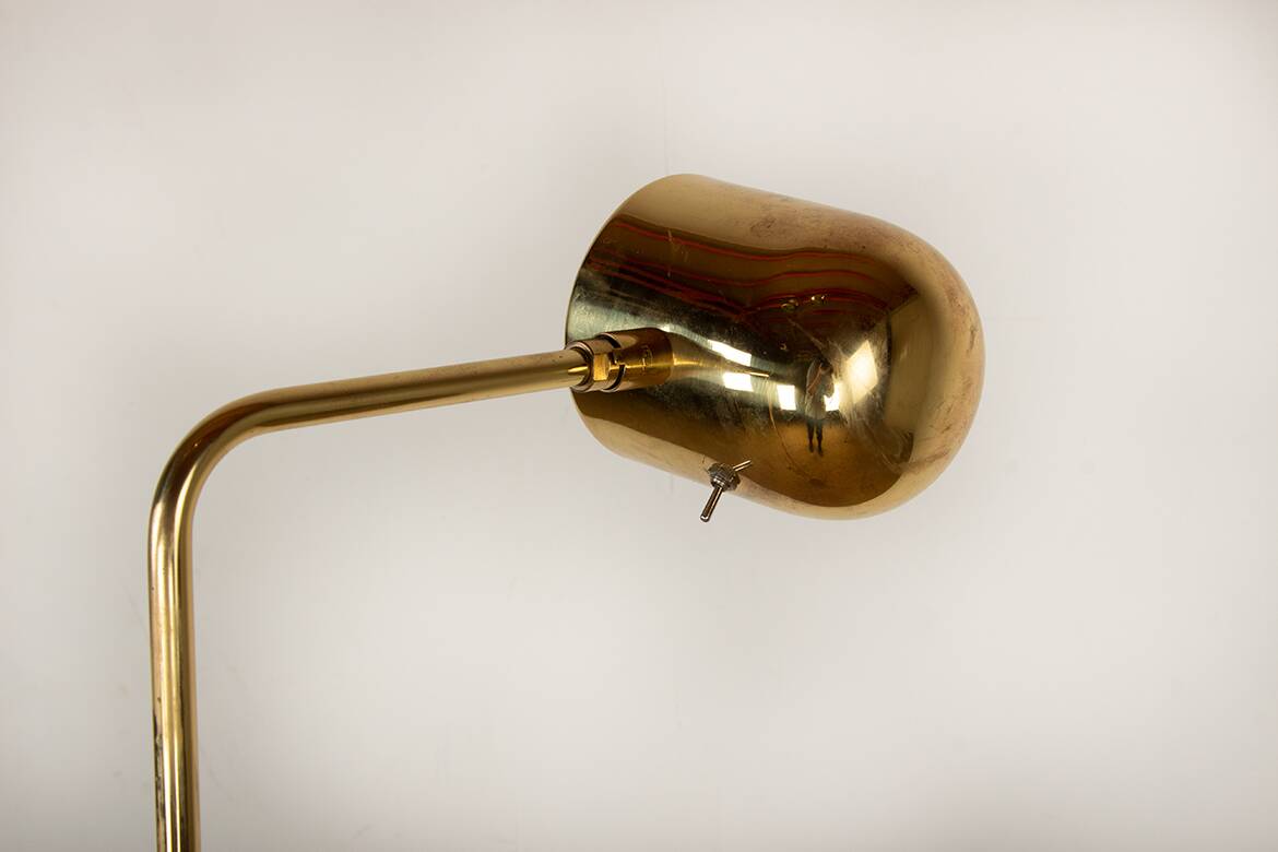 Swedish Brass Floor Lamp, Model G 230 by Bergboms 1960.