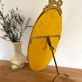 Miroir ovale sur pied du XIXe siècle