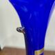 Cobalt blue blown glass vase – Silice Création Biot – 39 cm