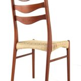 Set of 4 Arne Wahl Iversen for Glygnore papercord chairs