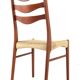 Set of 4 Arne Wahl Iversen for Glygnore papercord chairs