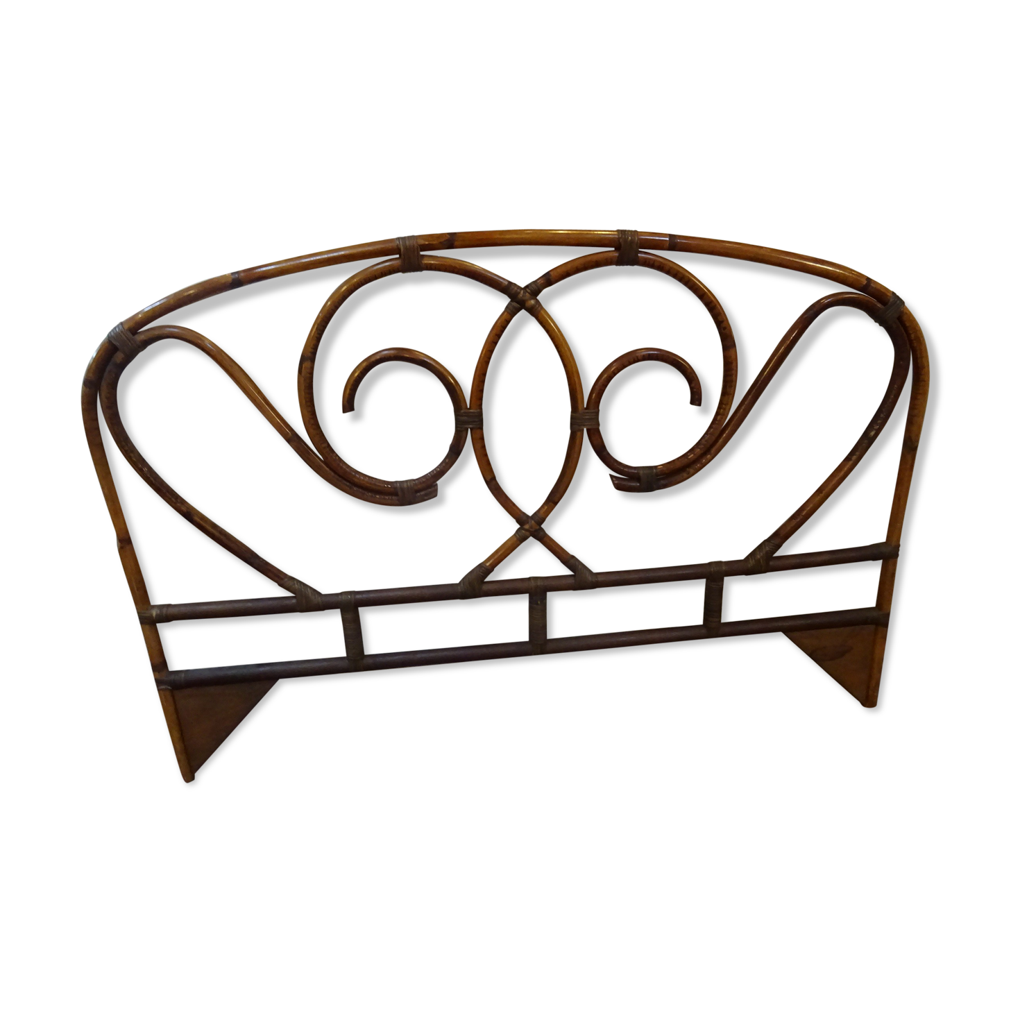 rattan bed head