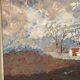 Original Swedish Oil on Panel – “Landscape” by Bertil Wahlberg – Signed – Vintage and Framed – 48 × 41.5 cm (18.9" × 16.3")