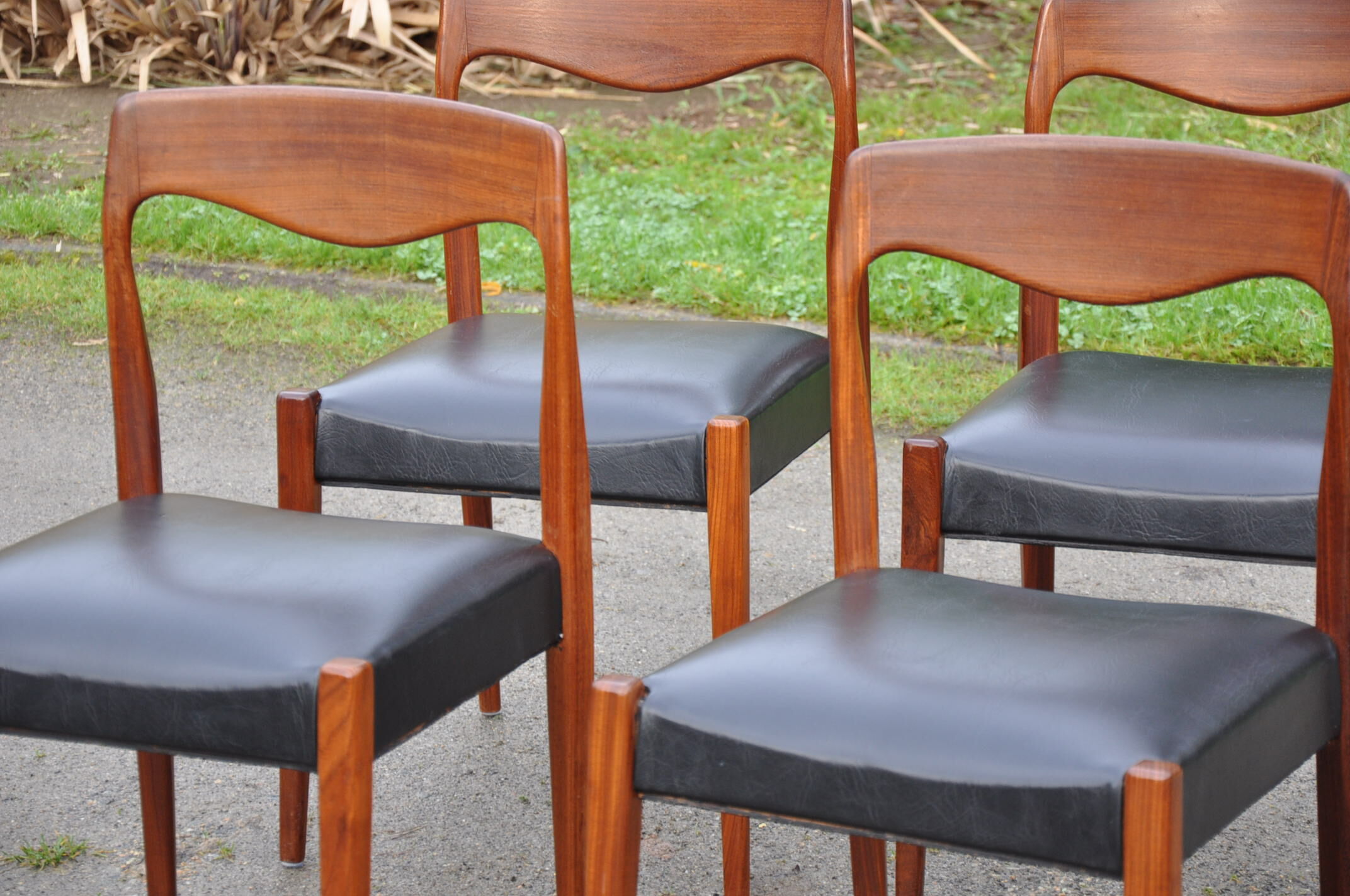 Four Scandinavian chairs