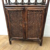 Shelf rattan library