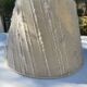 Vintage wood brutalist lamp 50s