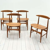 Chaises en teck par Mogens Kold, années 1960