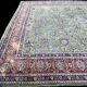 Large emerald Tabriz Persian rug 520x350 cm