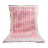 Tapis marocaine rose - tapis berbère en laine naturelle traditionnelle