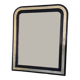 Miroir ancien noir et doré  – 98 x 78