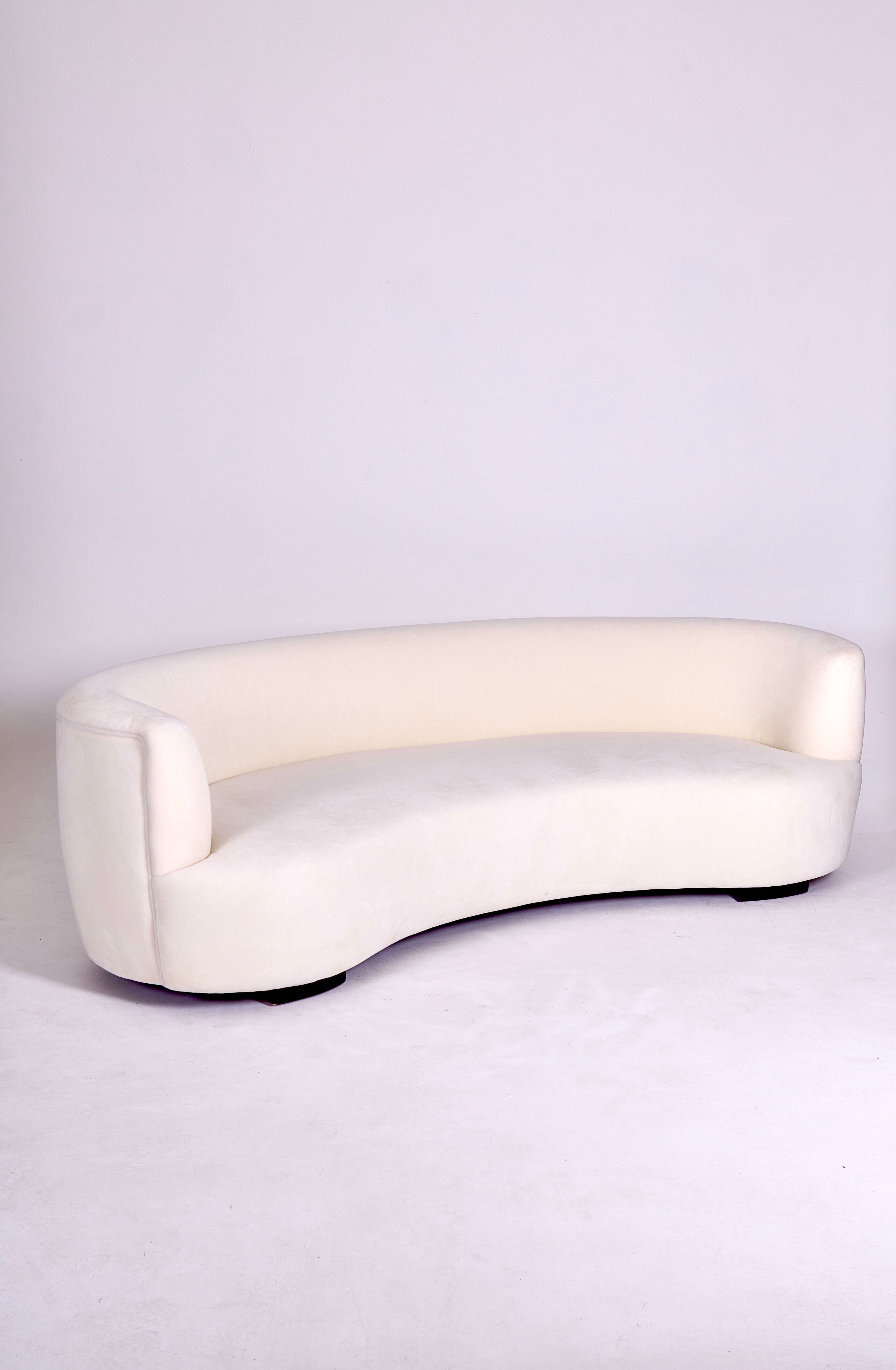 Curved sofa design 1950s