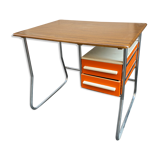 Vintage desk formica metal and wood 70's