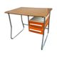 Vintage desk formica metal and wood 70's
