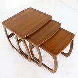 Set of 3 nesting tables nest of tables Nathan 'Hyde' vintage