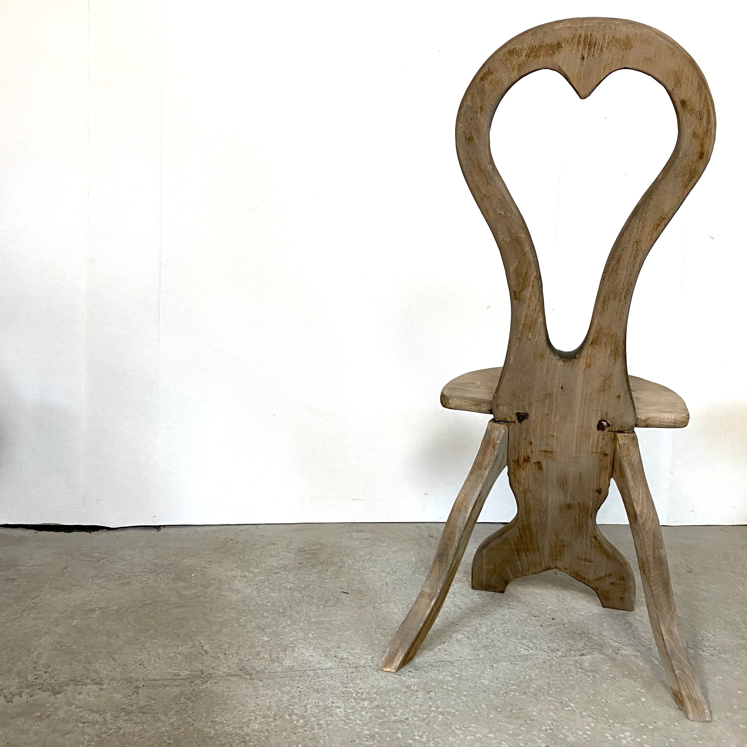 Set of 3 folk art chairs