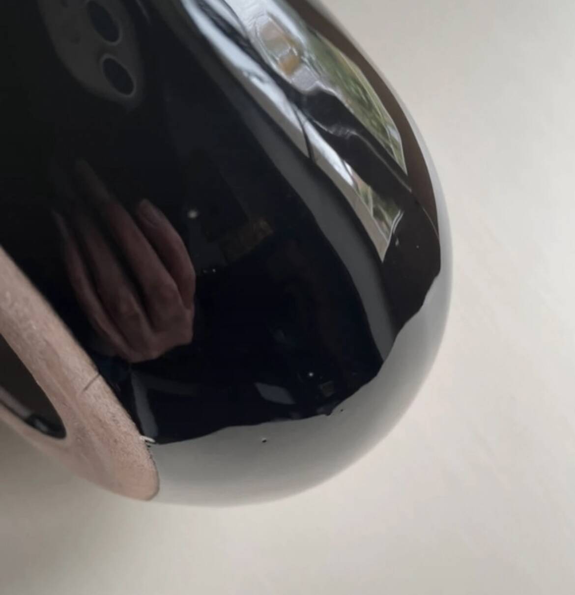 Black ceramic pocket tray