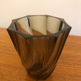 Luminarc twisted smoked color vase