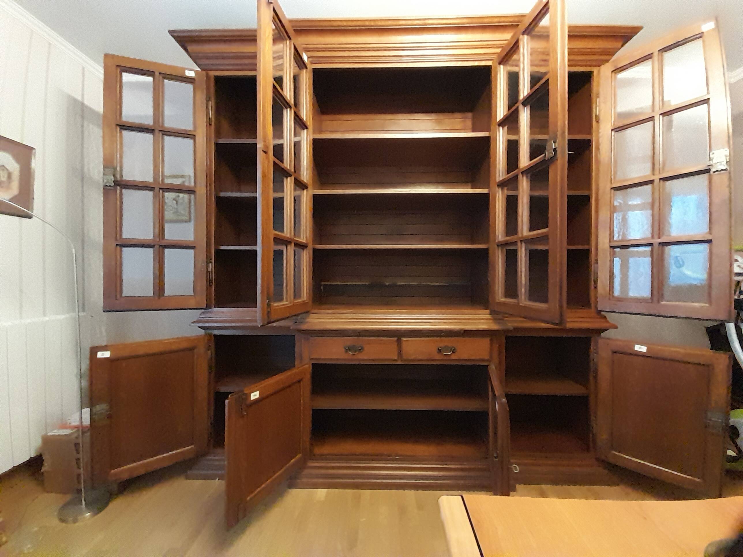 Solid oak bookcase