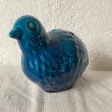 Vase pique flower ceramic design blue bird