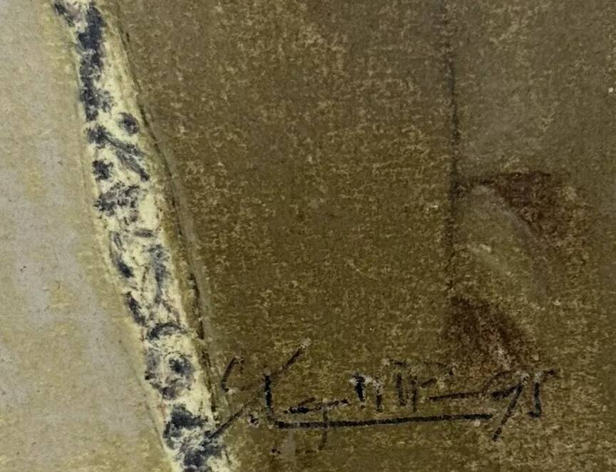 Art Deco period painting / watercolor circa 1930