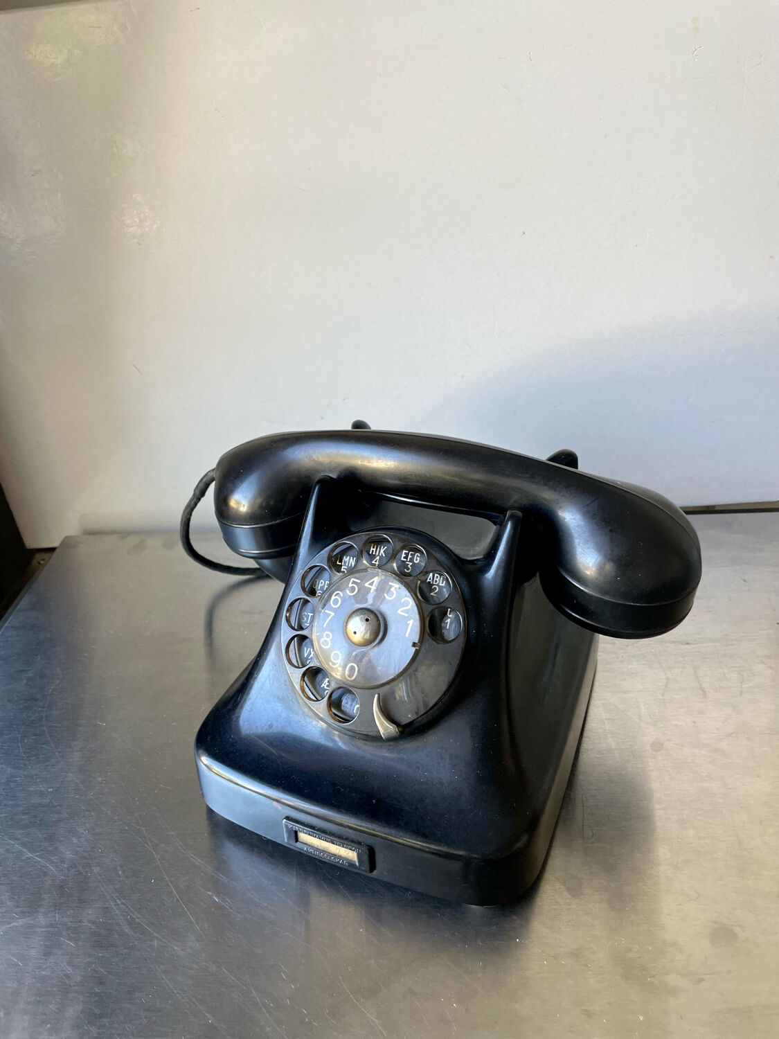 1940’s Scandinavian Bakelite Rotary analog Telephone