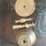 18th century disc candlesticks