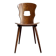 Chaise Baumann modèle "Gentiane" en bois foncé