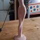 Art deco lamp golden metal and glass pate