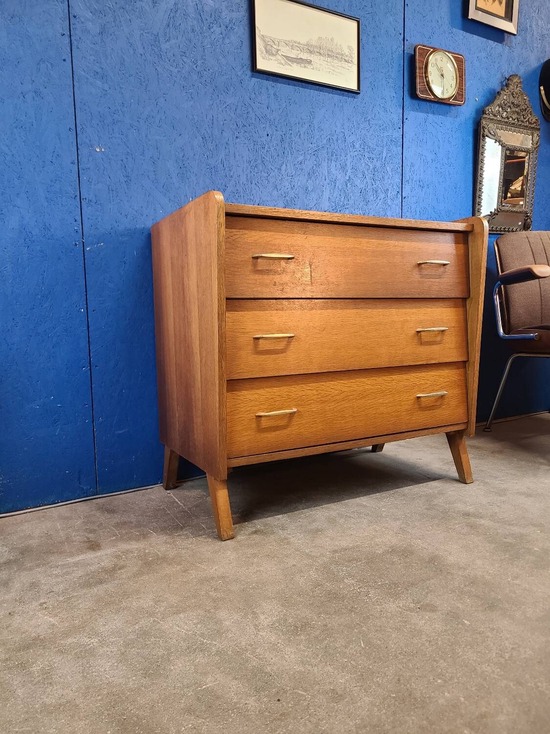 Vintage Scandinavian style chest of drawers. 60s