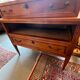 Louis XVI jump commode, 18th century, made of solid walnut.