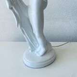Lampe danseuse nue en céramique
