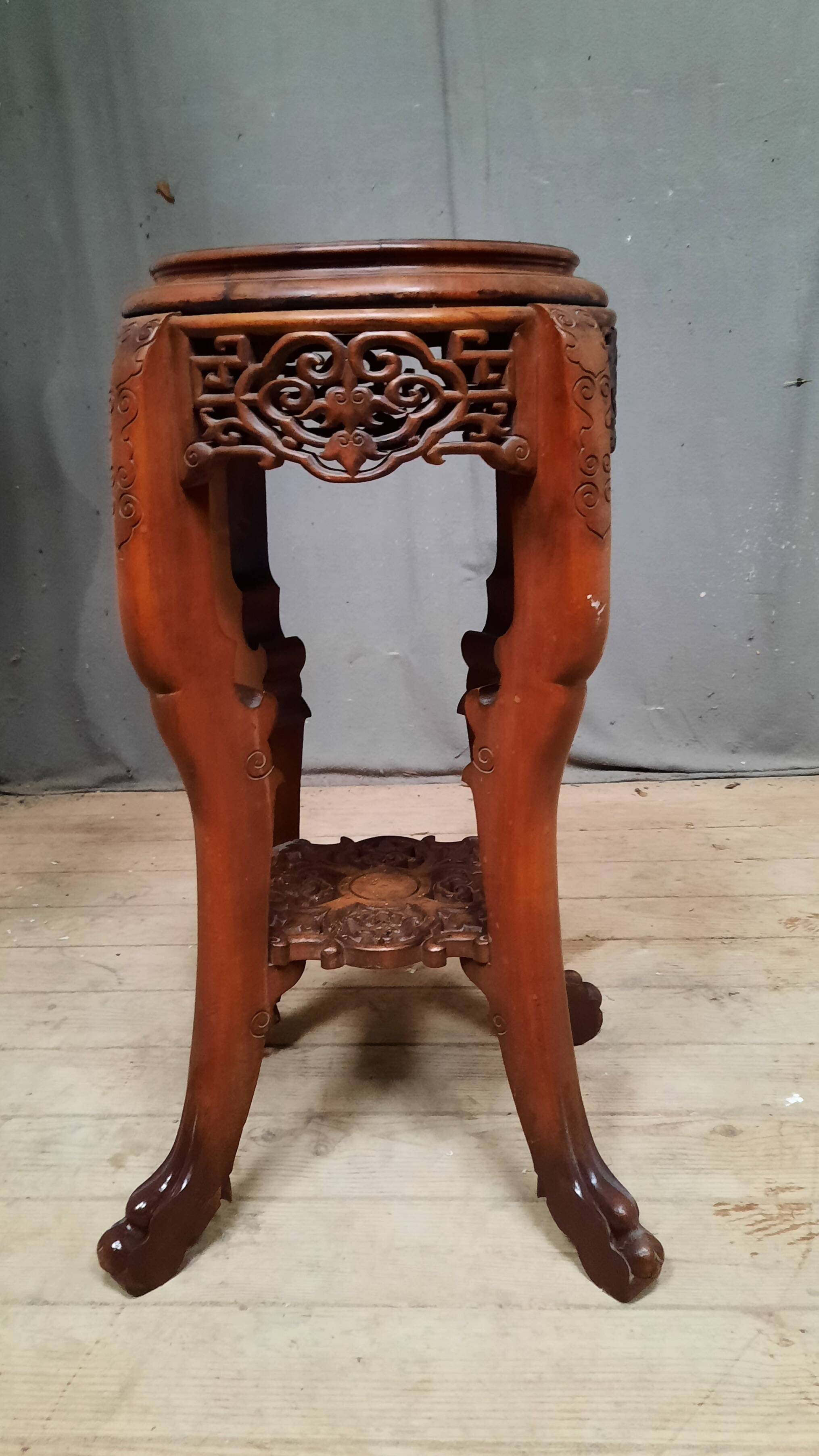 Small far eastern pedestal table