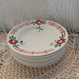 10 Digoin and Sarreguemines soup plates