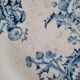 Antique plate with blue thistle decoration – Terre de fer spirit