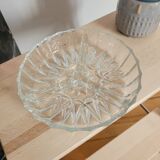 Chiseled glass aperitif tray