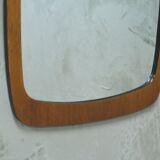 Miroir scandinave en teck, années 1960